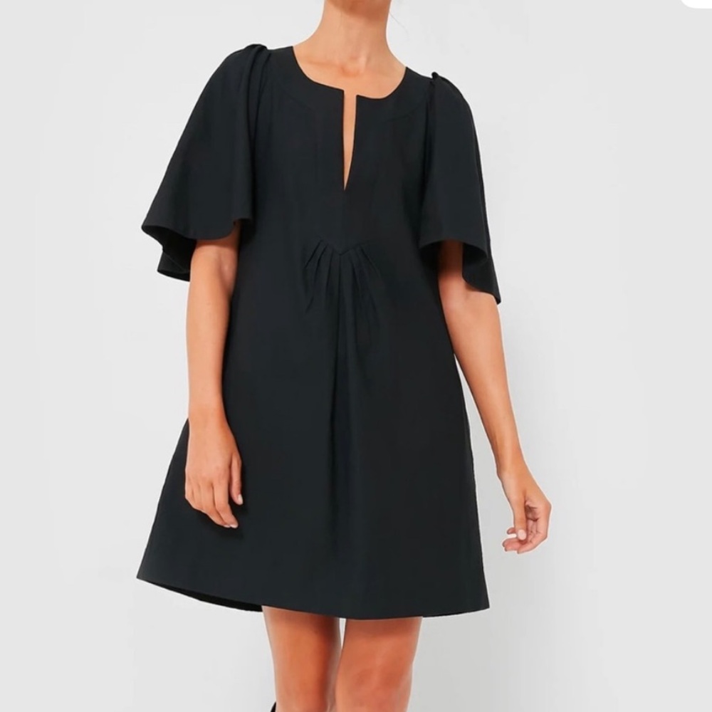 Pomander Place Black Finley Flutter Sleeve Dress